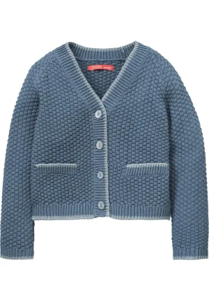 Modrý dievčenský svetrík