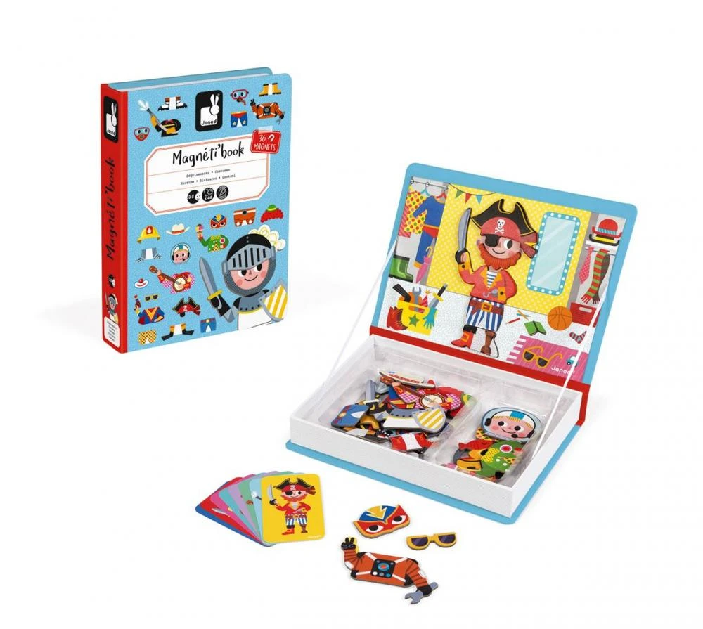 Janod Magnetibook Obliekanie chlapci – Obrázok 2