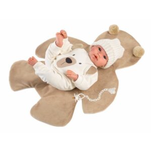 Llorens 63645 NEW BORN – realistická bábika bábätko so zvukmi a mäkkým látkovým telom – 36 cm