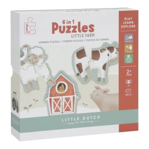 LITTLE DUTCH PUZZLE 6V1 FARMA 2r.+