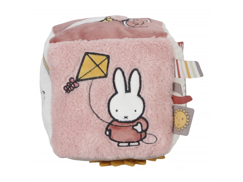 LITTLE DUTCH KOCKA TEXTILNÝ KRÁLIČEK MIFFY FLUFFY PINK – Obrázok 10