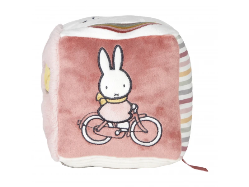LITTLE DUTCH KOCKA TEXTILNÝ KRÁLIČEK MIFFY FLUFFY PINK – Obrázok 7